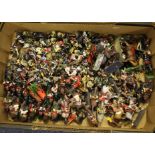 Lead Soldiers. A large collection of painted lead soldiers, some on horseback, makers include DEA by