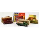 Four Boxed diecast toys, comprising Dinky Toys Diesel Roller (no. 279), clockwork Minic Lorry with