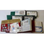 Box of various FDC's / Commemorative Covers from around the World, loose and in albums (qty) Buyer