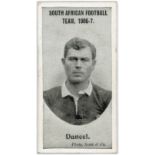 Taddy, South African Football Team 1906-7, Daneel. VG cat value £28