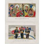 Abdulla, complete set of 2 cards, Commanders of the Allies G - VG, very rare set cat value £100