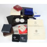 Collection of mainly world silver Proof issues. A good selection with many boxed with certificates