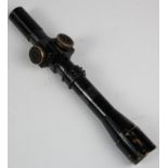 British No.4 Sniper scope, no mounts, 1941 dated, No.32, Mk 1, Tel. Sighting, etc marked optics