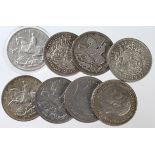 GB Crowns (8) 1935 x 6 & 1937 x 2. EF - GEF