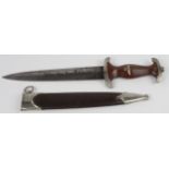 Dagger: A good early 3rd Reich S.A. Dagger by Gebruder Heller Blade 8.5 with the legend 'ALLES FUR