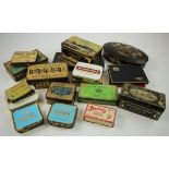Tobacco Tins - box of various early advertising tins, good range, some better (qty)