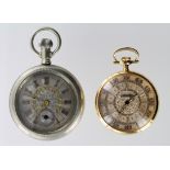 Two screwback open face pocket watches