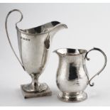 Silver milk jug by Elkington & Co Ltd, hallmarked Birmingham 1912 along with an early silver