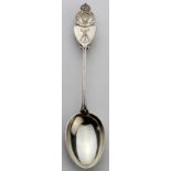 7th Queen's Own Hussars unmarked silver shooting spoon probably made in India by a Colonial