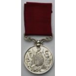 Army LSGC Medal QV, named 3406 Pte G Miller 1-60th Foot. (K.R.Rifle Corps). With copy service