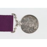 Army LSGC Medal named 850 Pte G Potter Rl Scots. With copy service papers, born Swainsthorpe,