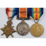 1915 Trio to Captain J Osborn Carpenter MID commissioned Monmouthshire Reg 9 on attached to no 6