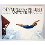 Antwerpen Olympics 1920 exceptionally rare large 14" x 12" publication issued after the games as a