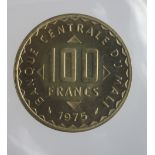 Mali 100 Francs 1975 Essai KM#E2 BU still sealed in the sleeve of issue