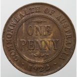 Australia Penny 1922 GVF trace lustre.