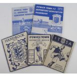 Ipswich Town handbooks. 1946-47 with some interesting comments Re cancelled games etc. Plus 1952/