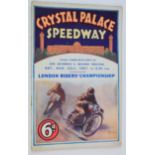 Crystal Palace speedway for meeting held on 22/08/1931 in the London Riders Championship. Includes