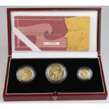 Britannia Three coin set 2003 (£50, £25 & £10) Proof FDC boxed as issued