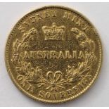 Australia Sovereign 1866 Sydney, GF but with many contact marks under magnification, possibly ex