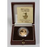 Britannia £25 1987 (¼ oz) Proof FDC boxed as issued