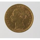 Half Sovereign 1884 GF