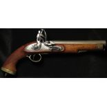 Pistol: An East India Company Cavalry Pistol Pattern 1819-39 with 'BAKERS PATTERN' lock. Barrel 9"