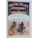 Crystal Palace speedway v Wembley in London cup Final 19/09/1931. Both teams included a host of