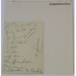 Lincoln City album page for season 1935/36 signed by 13 players includes Campbell McPhail, Whyte,