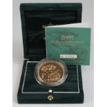 Five Pounds 2001 BU boxed as issued
