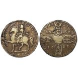 Ireland James II Civil War 'Gunmoney' Crown 1690, cleaned GF