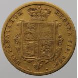 Half Sovereign 1880S, Sydney Mint, Australia, Fine.