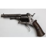 19th Century Belgium pin fire pocket revolver