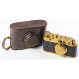 Leica Camera. Engraved with Luftwaffe eagle. Numbered 178002 (Markings considered to be of Russian