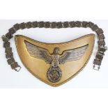 NSDAP Standard Bearers Gorget. Poor detailing and condition. Sold as seen.