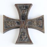 Imperial Iron Cross desk paperweight. Approx. 108 x 108 mm. Cast iron, single sided.