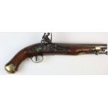 Fine East India Company Cavalry pistol, barrel 9" of carbine bore (nominally 17 bore - .66"). Long