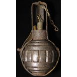 German Model 1915 'Kugel' grenade in its extremely rare leather and metal carrier with integral belt
