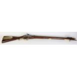 British Enfield Brunswick Rifle. Lock stamped 'Tower 1865' with the Victorian Crown & 'V.R.' to