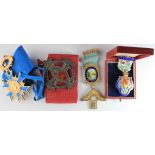 Enameled Jewels & Orders (4): Diocese of London Order of Readers large enameled silver medallion and