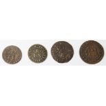 London 17th. century tokens, St.Martin's Le Grand, Matt Marriott halfpenny, at the King's Head, D.