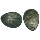 Ancient British, Celtic bronze unit of the Catuvellauni and Trinovantes, CVNOBELINI in two