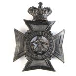 2nd. Vol. Battn. Essex Regt, original Victorian helmet plate/badge. 3 long lugs to reverse.