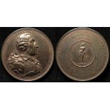 British / USA Commemorative Medallion, bronze d.75.5mm: General Washington (George Washington) medal