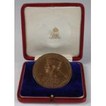 British Commemorative Medallion, bronze d.51mm: Coronation of George V 1911, the official Royal Mint