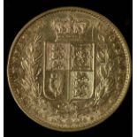 Sovereign 1871S, Sydney Mint, nVF