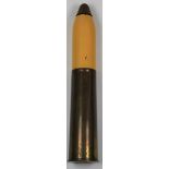 Fine and rare 18 PDR WW1 Shell. Shell body with original yellow (H/E) paint and an unmarked No graze