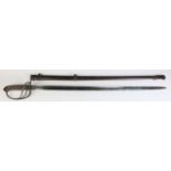 Sword: A good 1821 Pattern Artillery Officers sword by Ascher of London & Woolwich. Etched blade
