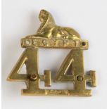 44th Regiment( East Essex) - looks like an original Glengarry badge, 2 holes at the top and