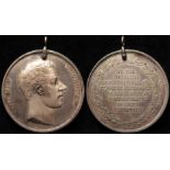 British Political Medallion, silver d.35.5mm: Candidature of Henry Brougham 1818 'To The