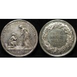 Anti-Slavery Medal, white metal d.41mm: 'Am I Not a Woman and a Sister?' image of female slave in